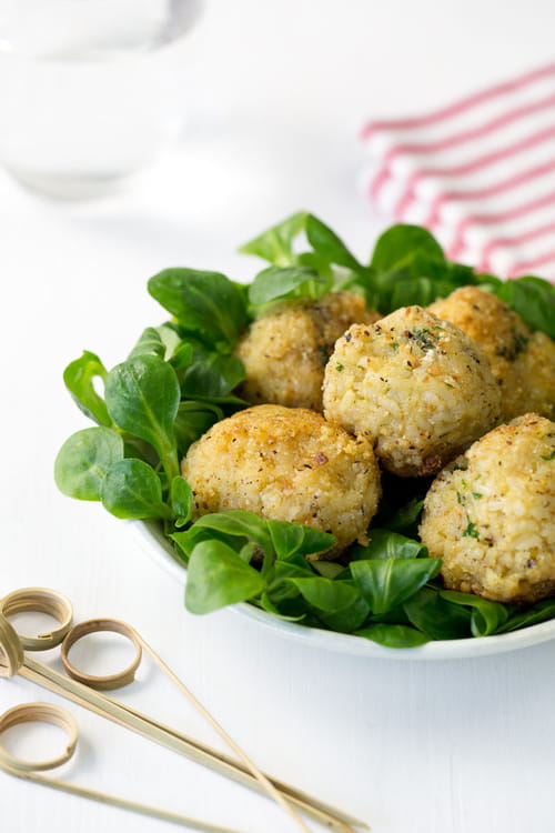 arancini végétariens à l'emmental français
