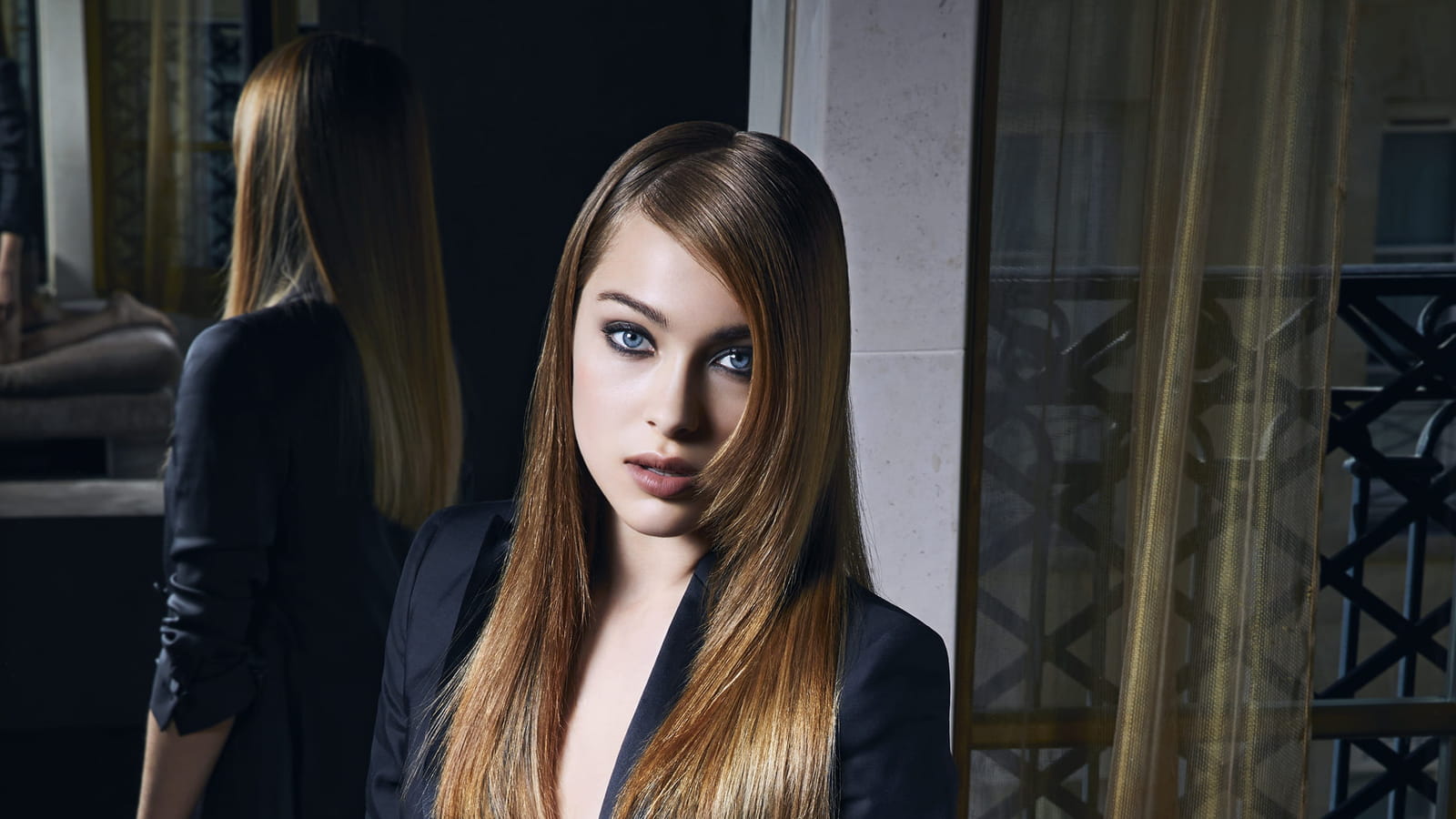 Cheveux lissés