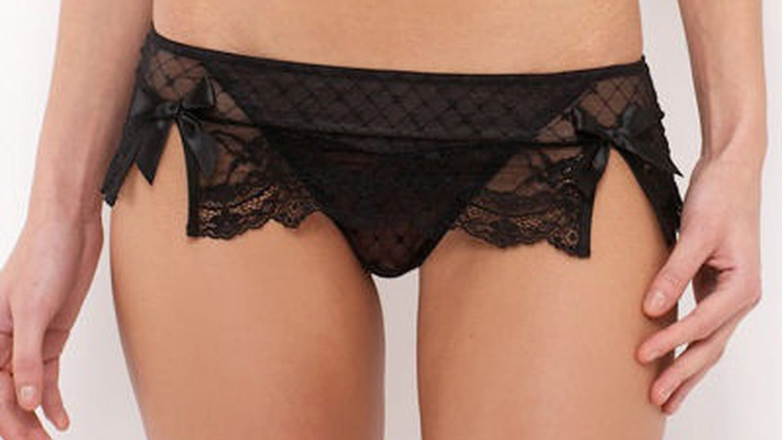 Shorty-string dentelle et tulle de La redoute