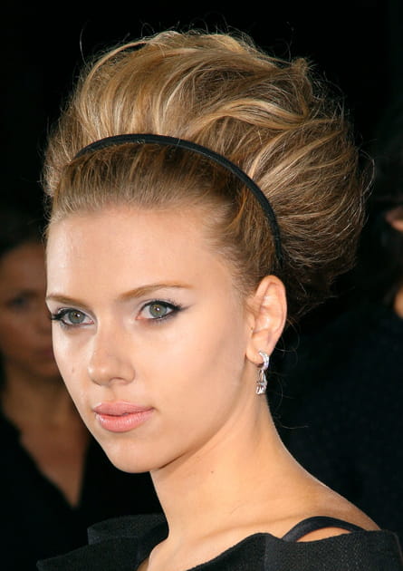 Le chignon 'choucroute' de Scarlett Johansson