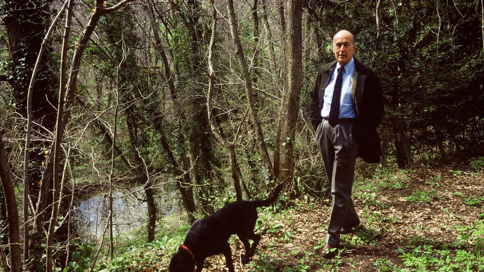 Valery Giscard d'Estaing et Samba 