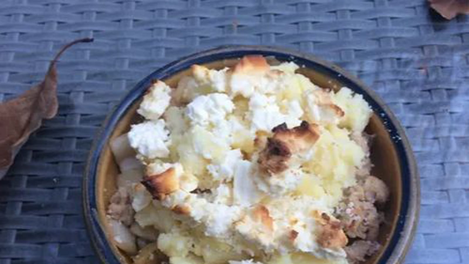 Hachis parmentier de dinde aux chicons et feta