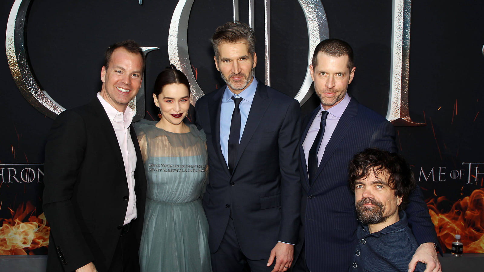 Peter Dinklage, Emilia Clarke, Vince Geradis, David Benioff et D. B. Weiss