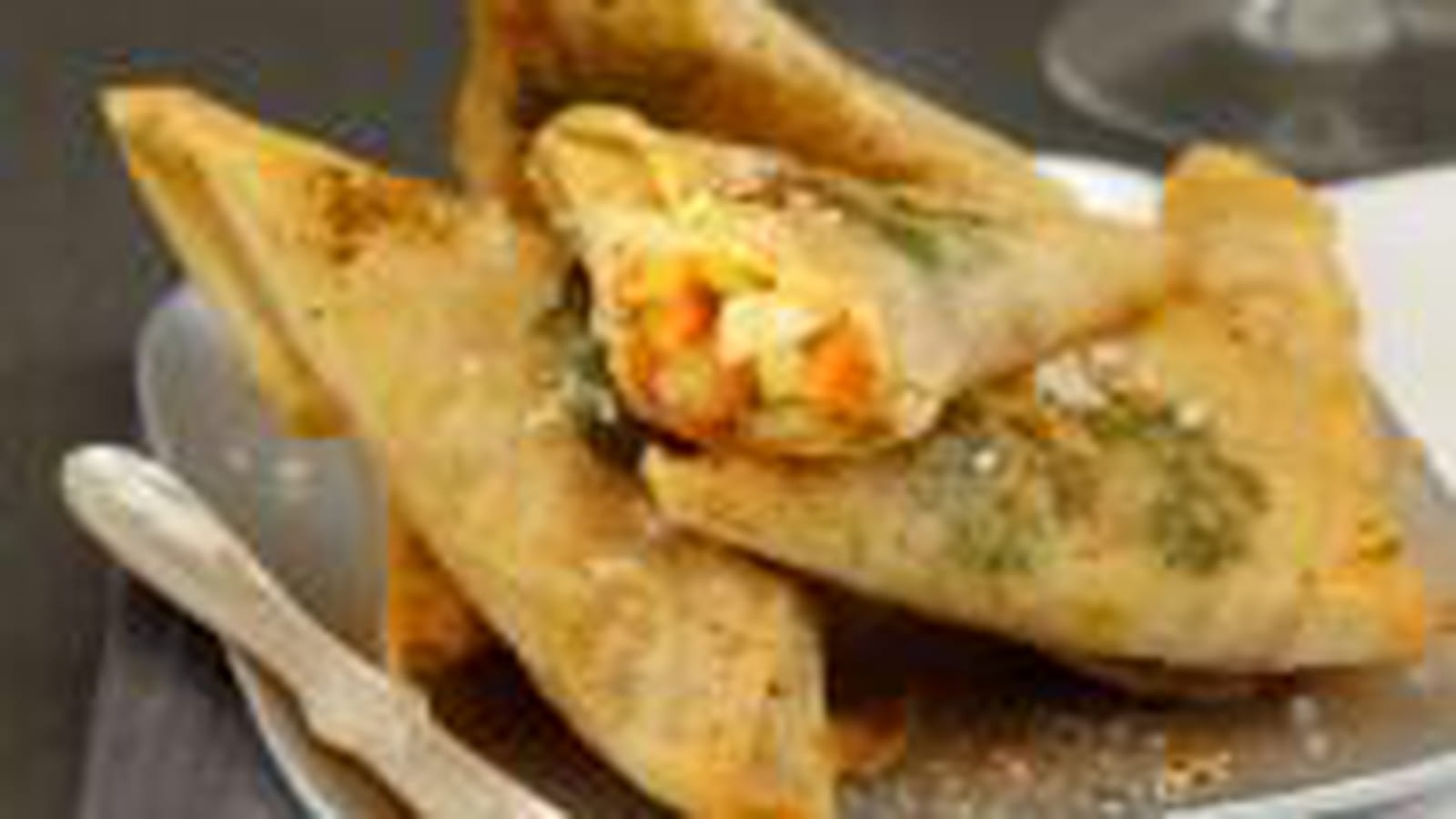 Samoussas de Saint-Jacques et crevettes