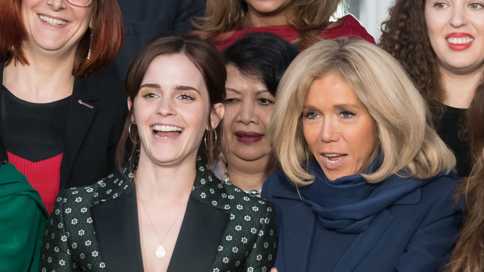 Emma Watson et Brigitte Macron