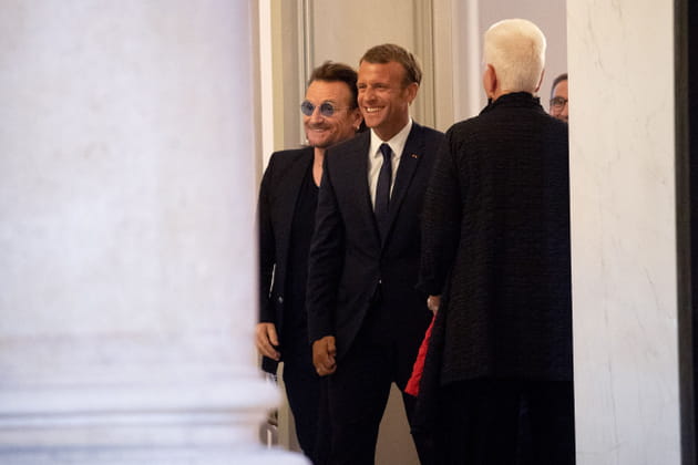 Emmanuel Macron re&ccedil;oit Bono &agrave; l'Elys&eacute;e... et c'est fendard&nbsp;!