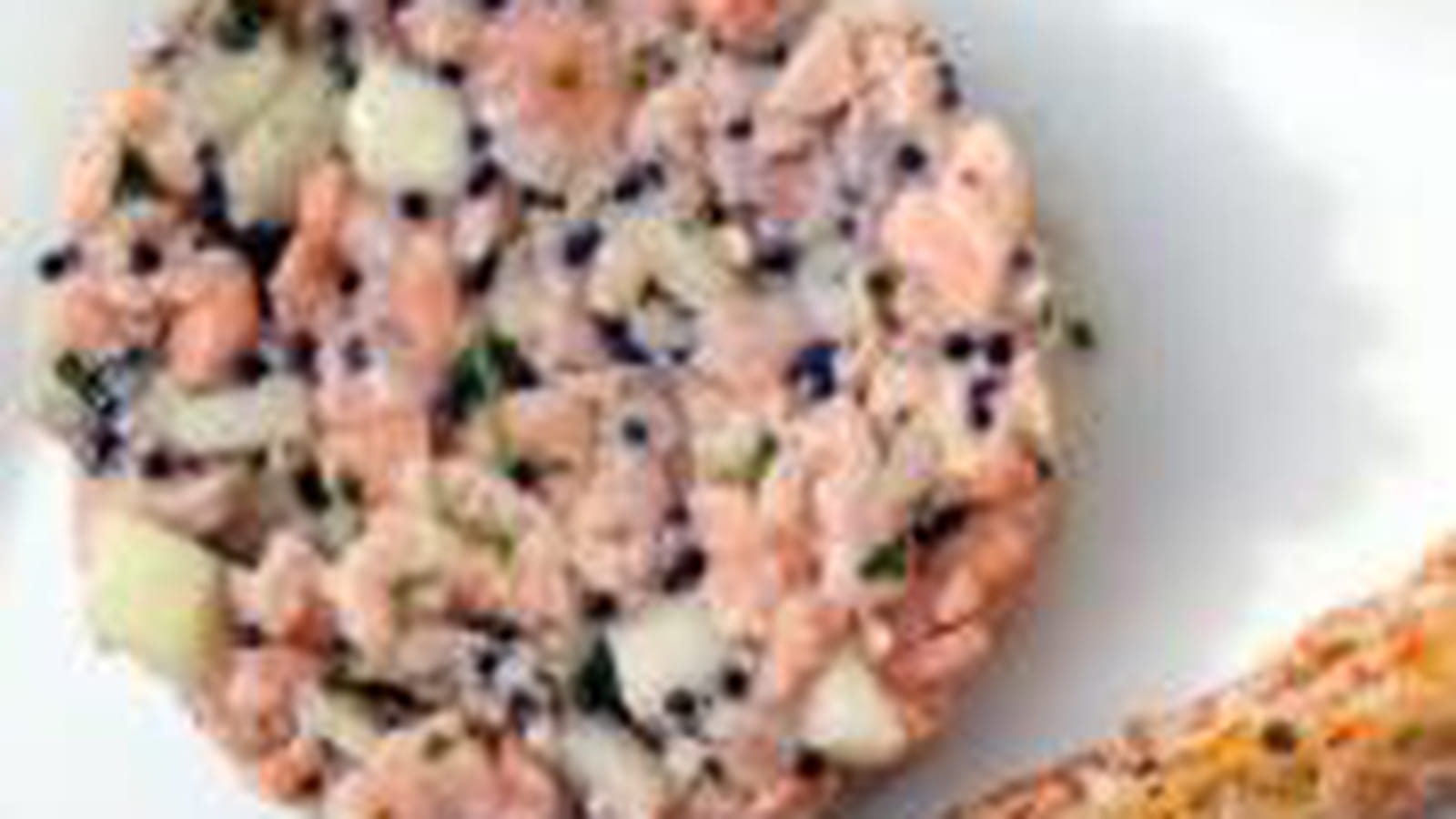 Tartare aux deux saumons et à la pomme