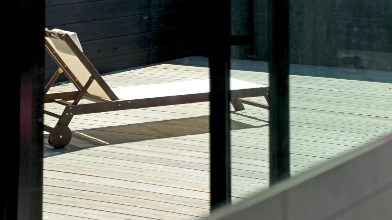 Terrasse en bois clair