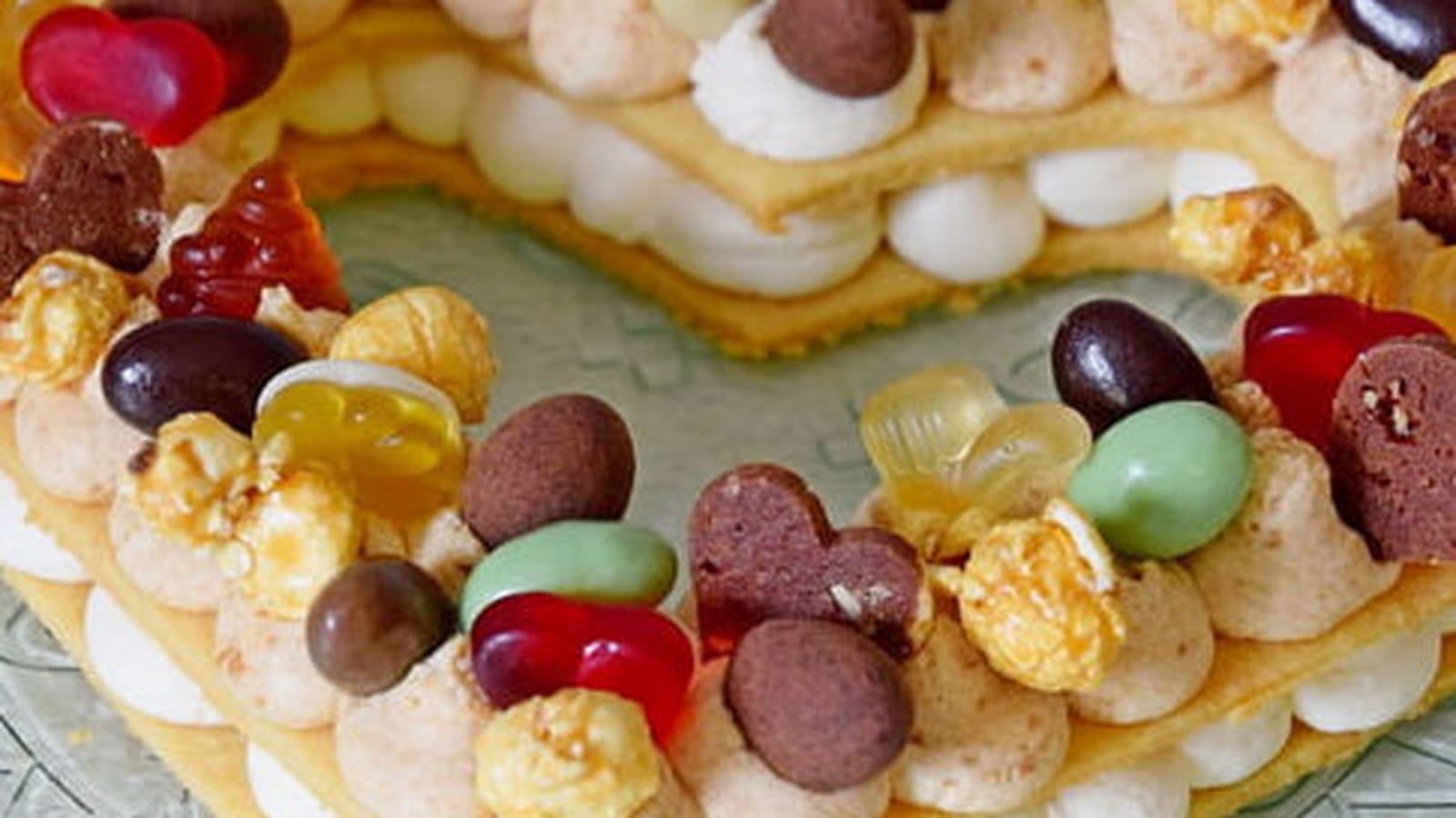 Un number cake revisité en heart cake