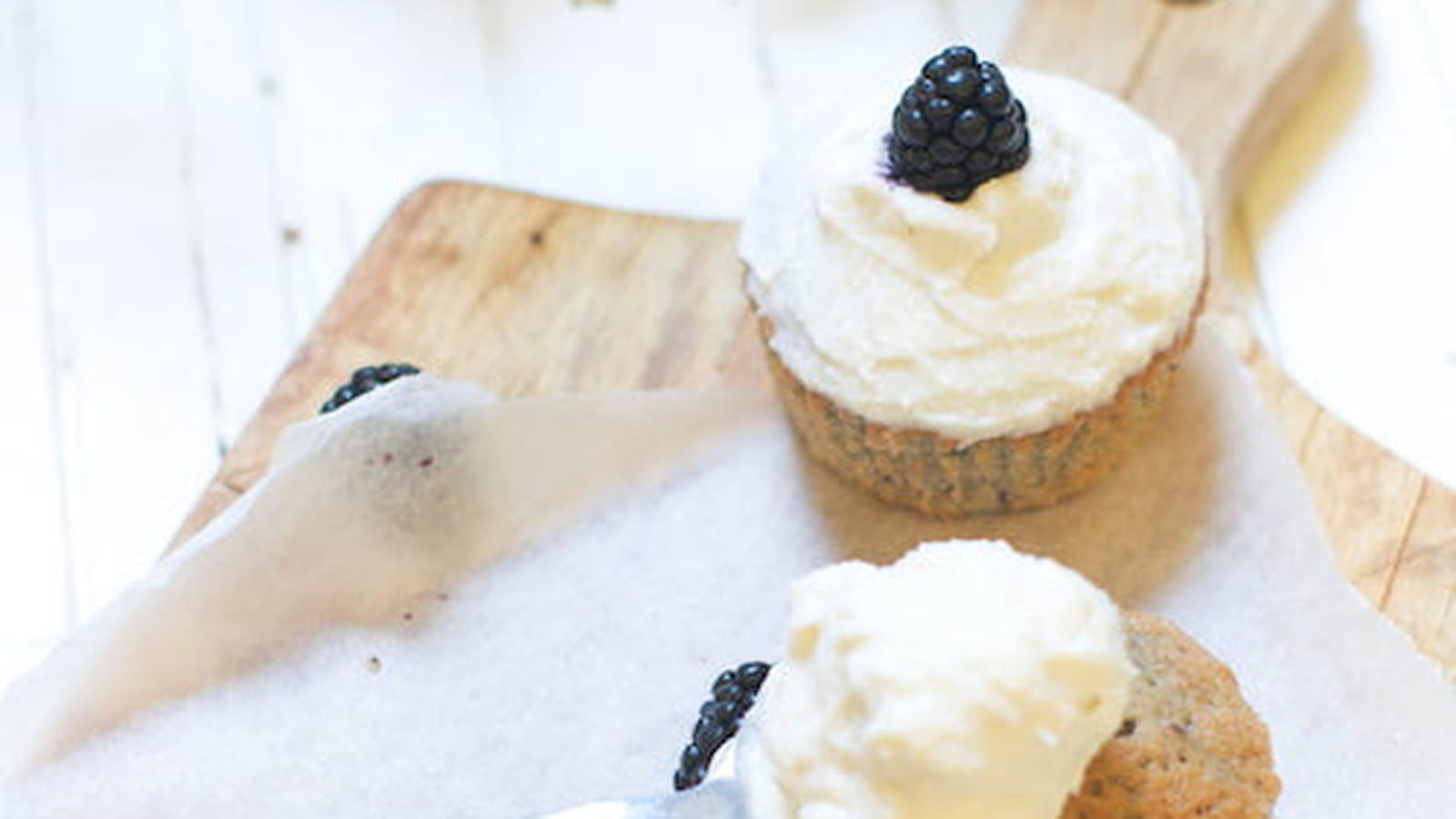 Muffins mûres et ricotta