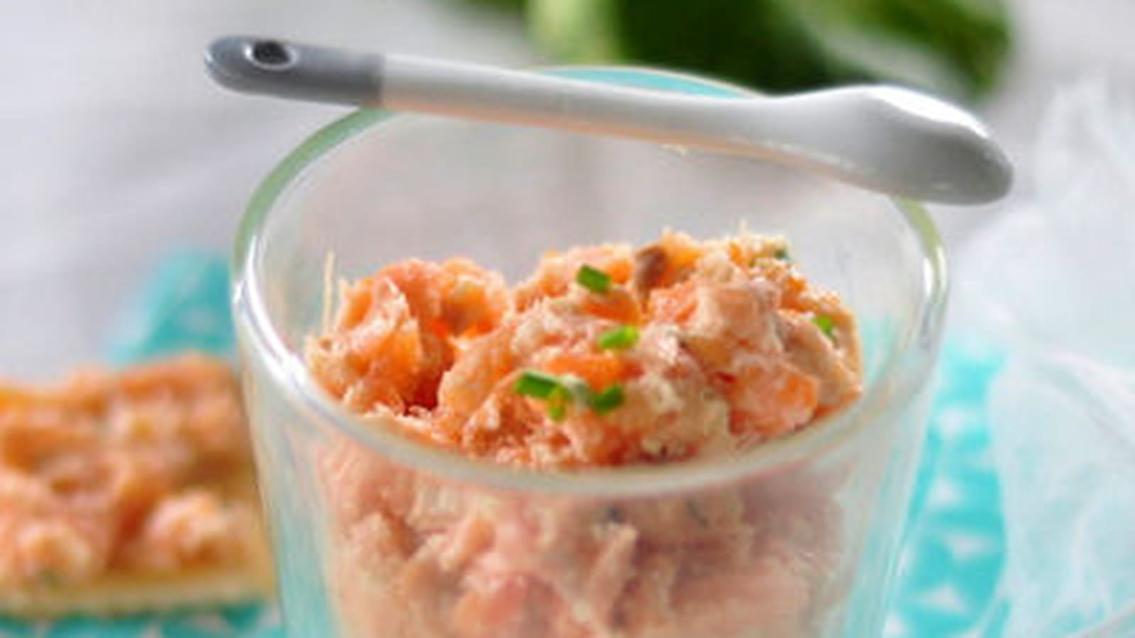 Rillettes de saumon et truite fumée