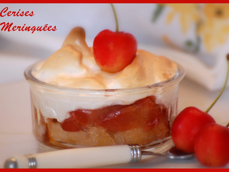 Compote De Cerises Meringuees