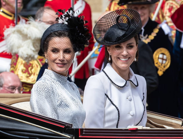 Letizia d'Espagne et Kate Middleton en cal&egrave;che