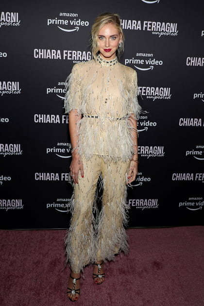 TOP&nbsp;: Chiara Ferragni en combinaison plumes