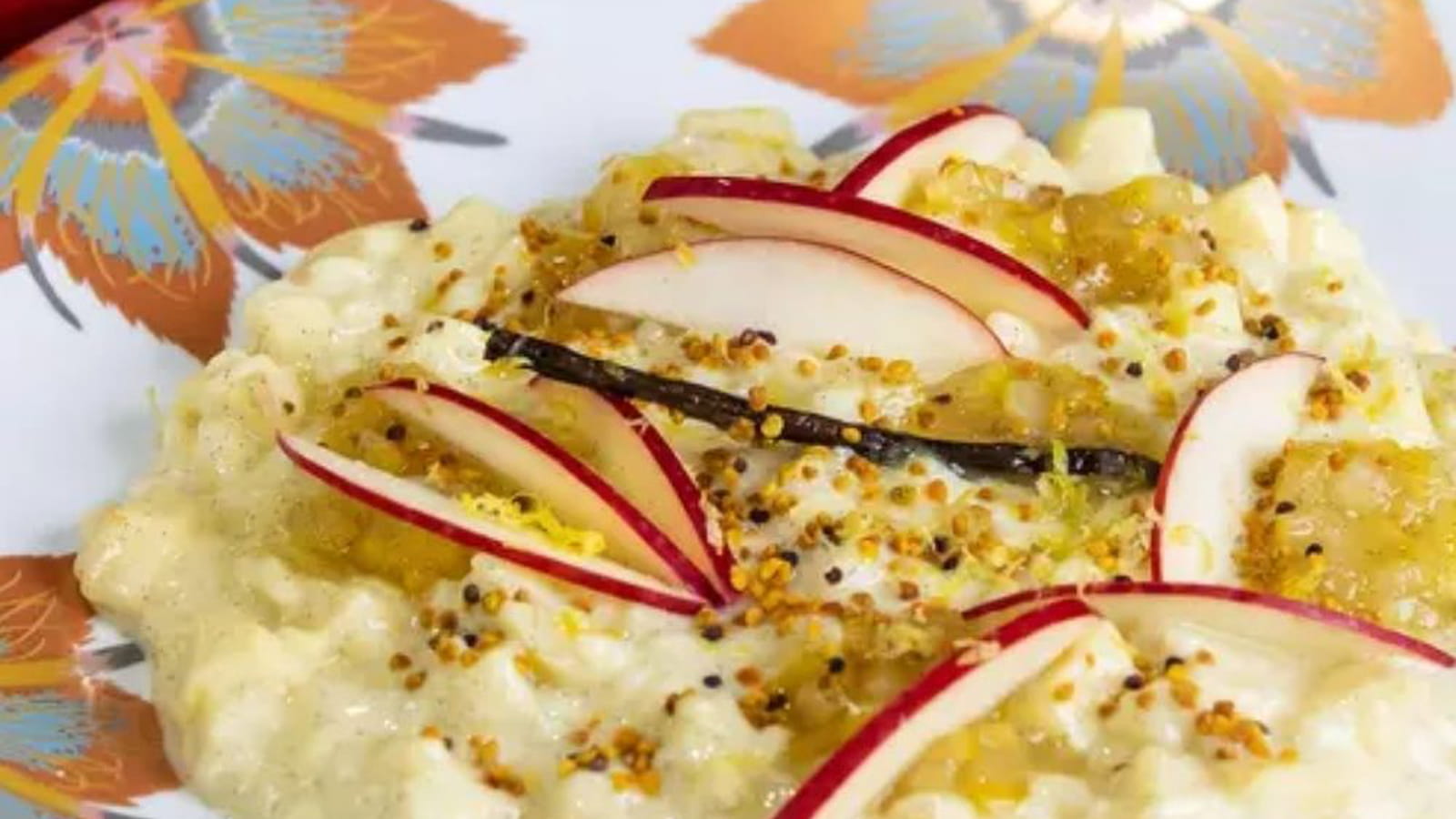 Riz au lait à la Pink Lady® par le chef étoilé Simone Zanoni