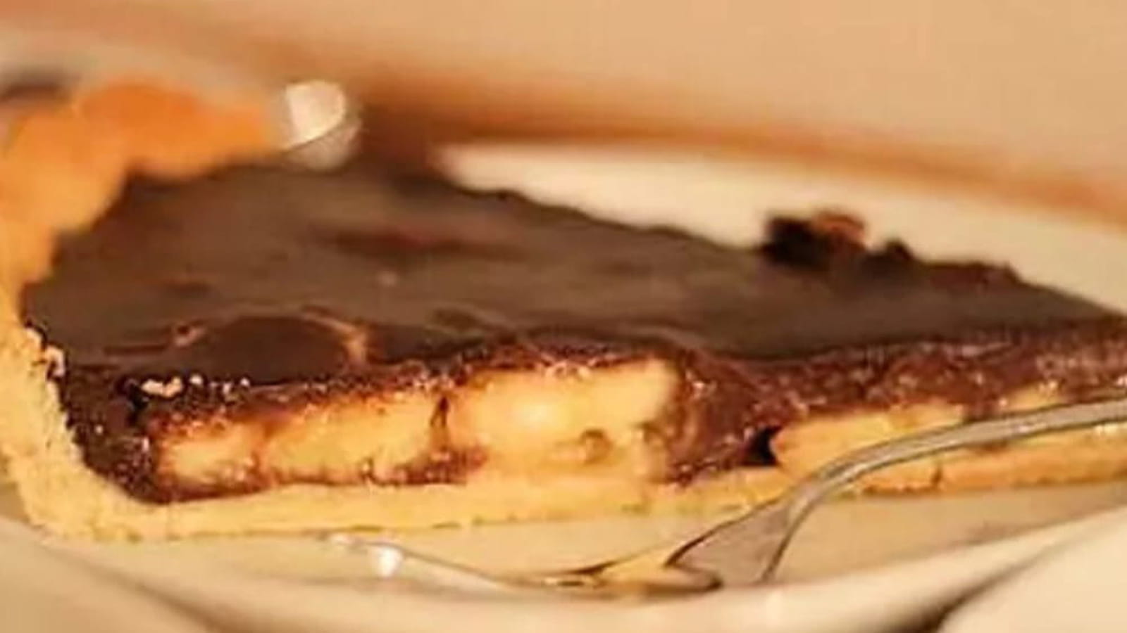 Tarte au chocolat et à la banane