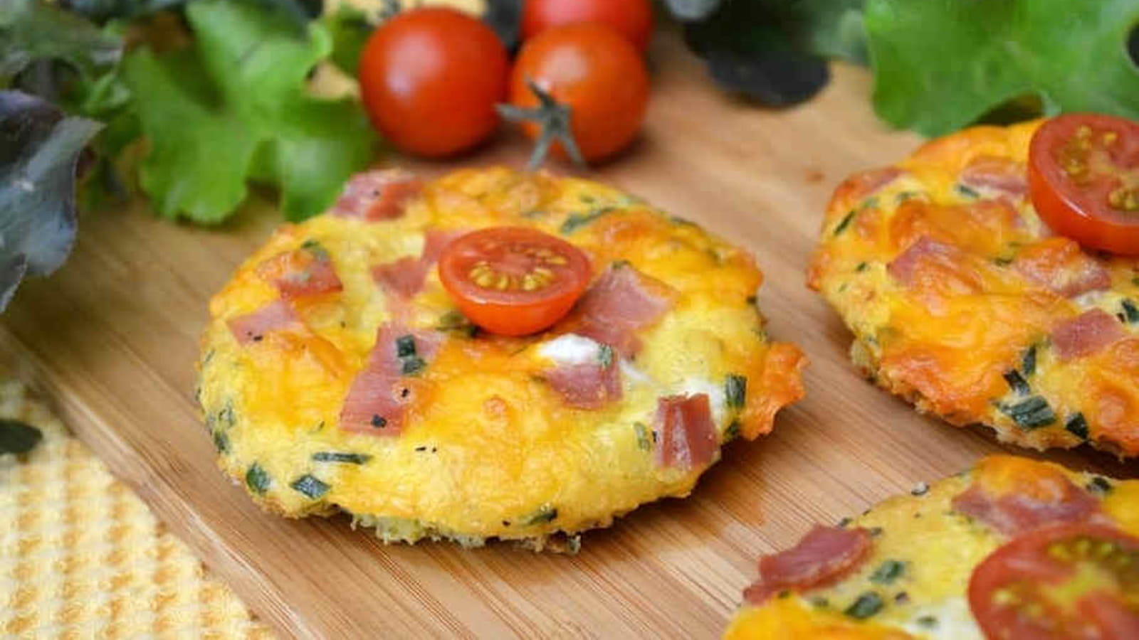 Toasts - omelettes au jambon, gruyère et cheddar