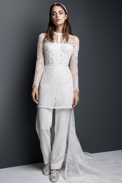 Combinaison de mariée japonisante de Georges Hobeika