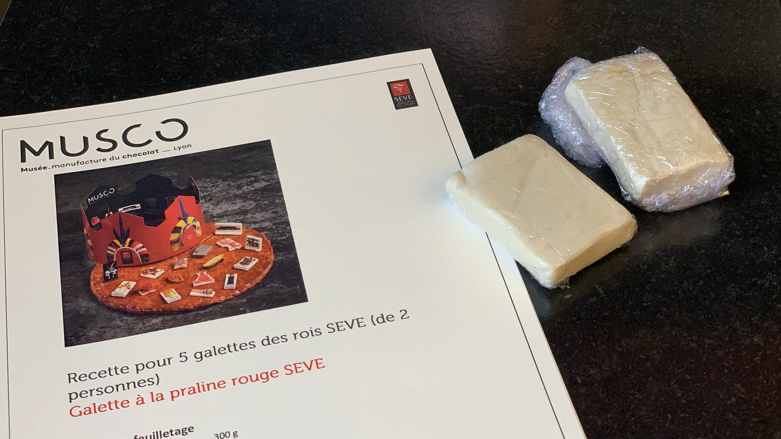 Recette galette à la praline rouge