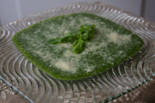Velouté de roquette au parmesan