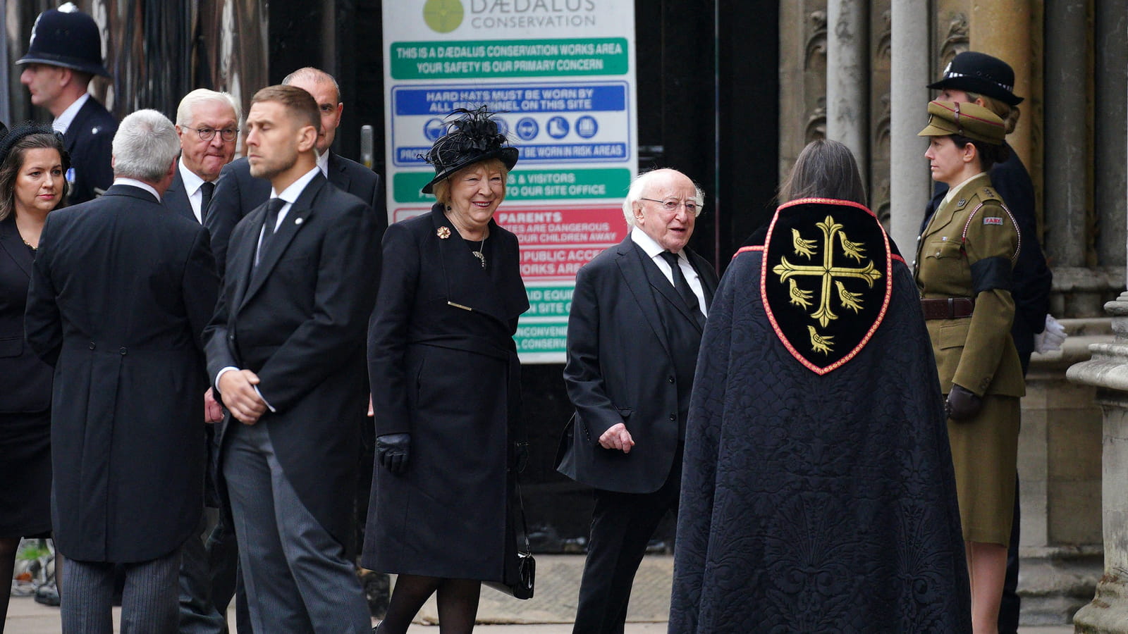 Michael D Higgins et sa femme Sabina 
