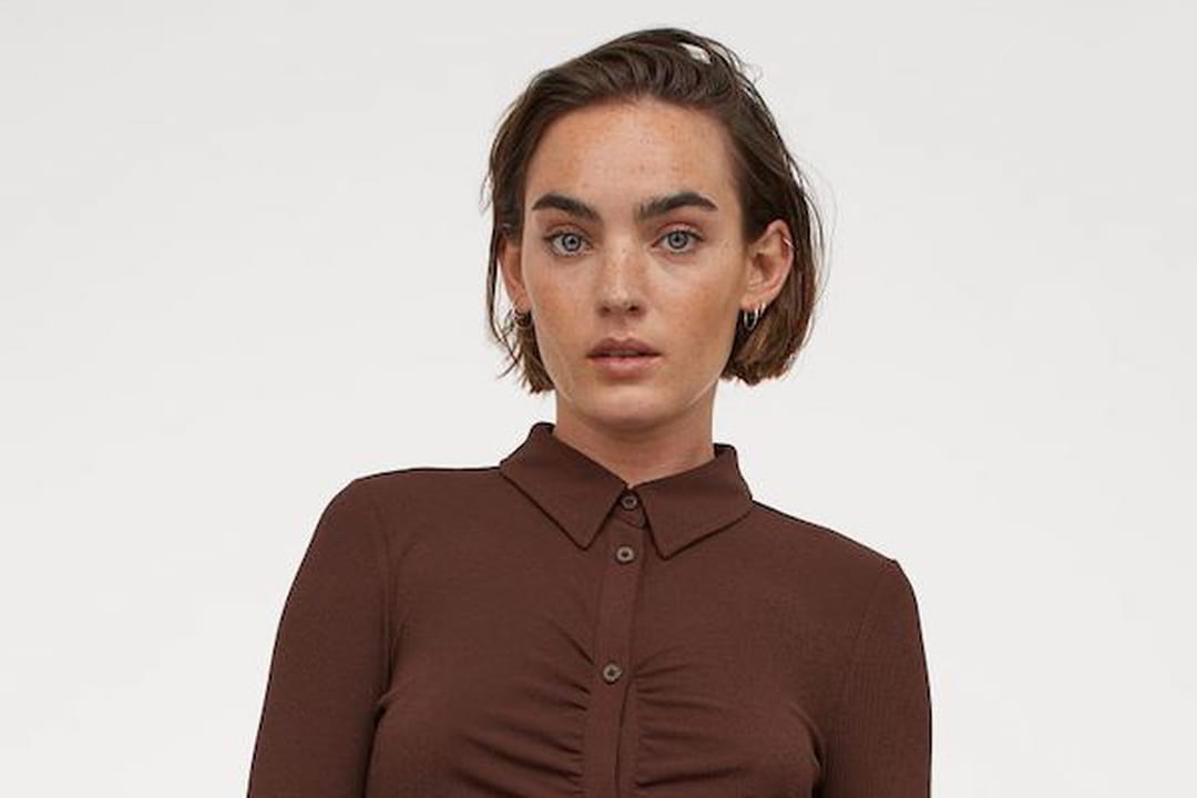 Robe chemise en jersey de H&M