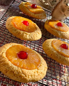 Cookies à l'ananas caramélisé et au rhum : Etape 3