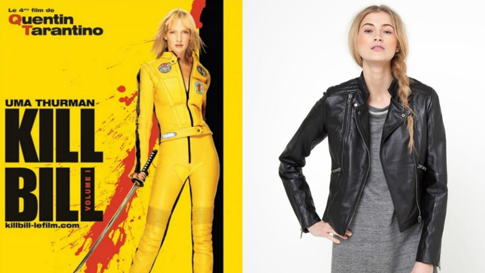 Un perf' en cuir façon Beatrix Kiddo dans "Kill Bill"