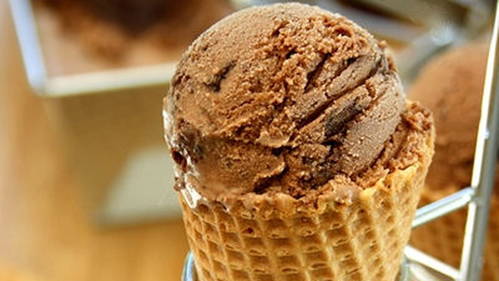 Crème glacée chocolat et brownie