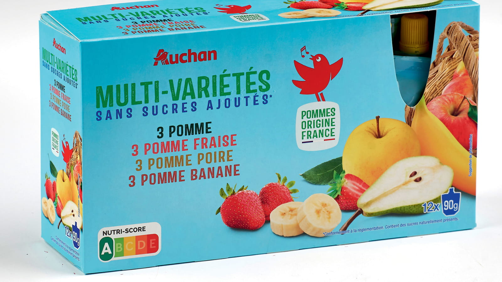 Le pack de compotes multi-variétés sans sucres ajoutés