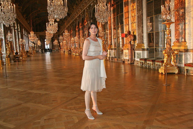 Dans la galerie des Glaces du château de Versailles, juin 2008