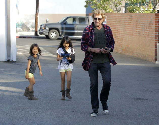 Joy Hallyday, sortie avec Johnny à Santa Monica, en 2013