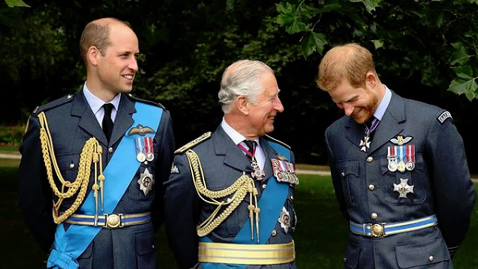 William de Cambridge, prince Charles et prince Harry