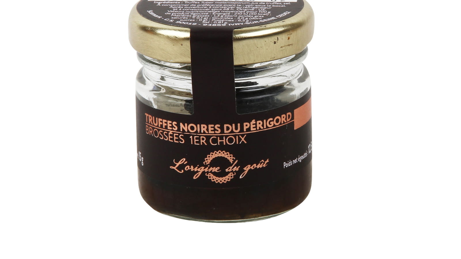Les truffes noires entières brossées du Périgord de L'origine du goût - E.Leclerc 