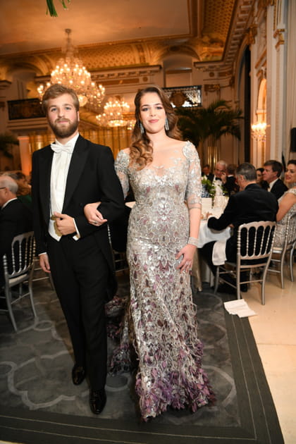 Son Altesse Royale Princesse Natasha d'Arenberg et son cavalier Son Altesse Royale Prince Afonso de Bragana