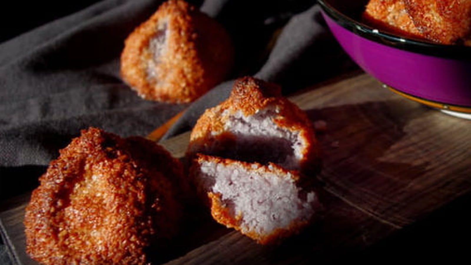 Rochers à la noix de coco à la myrtille