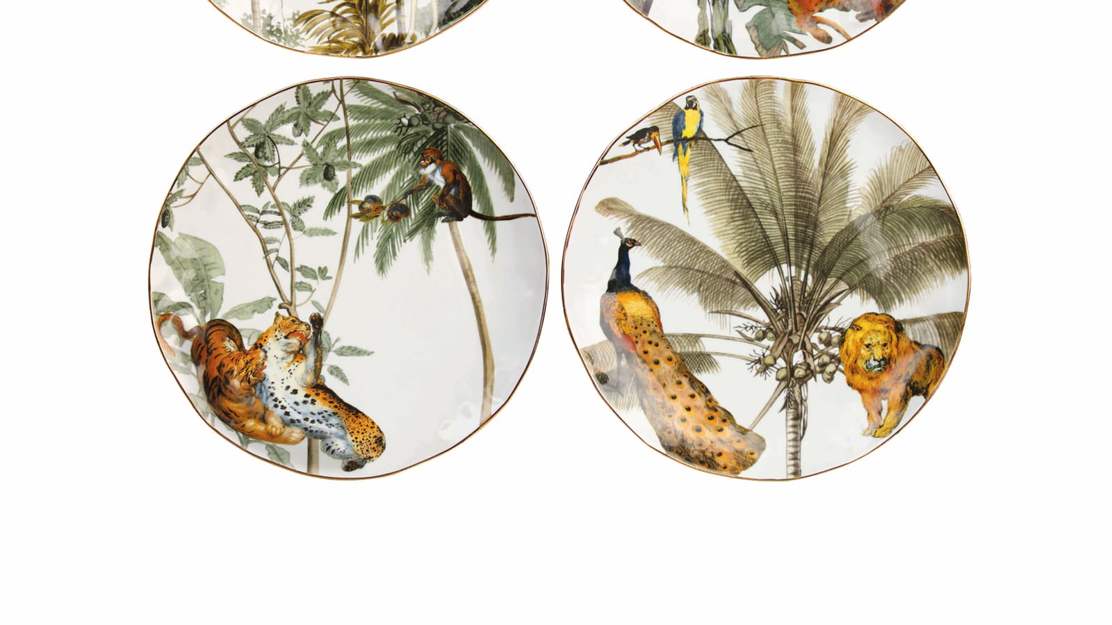 Assiettes à dessert Jungle Sophie Séguéla Intérieurs