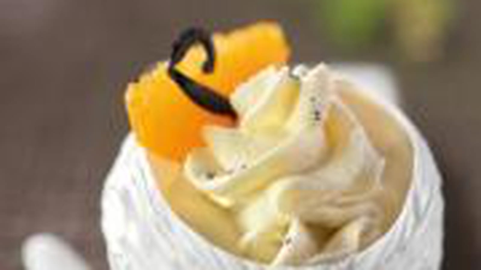 Crème chantilly Mozart orange