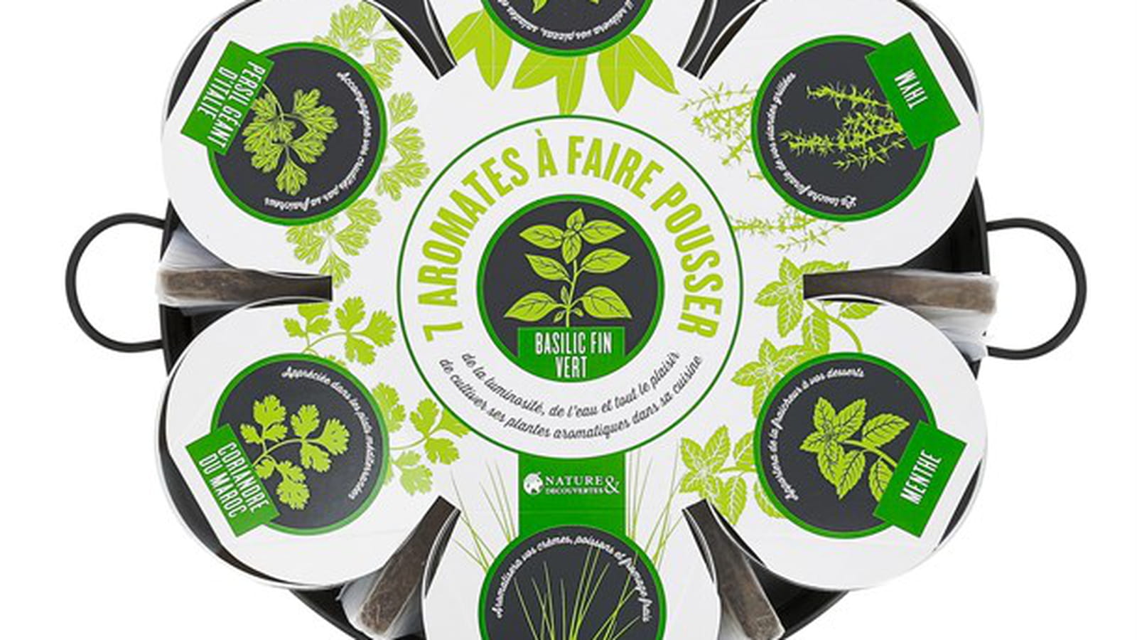 Plateau 7 aromates à cultiver, Nature & Découvertes