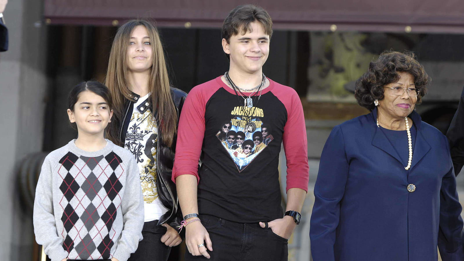 Blanket, Paris, Prince et Katherine Jackson (en mars 2019)