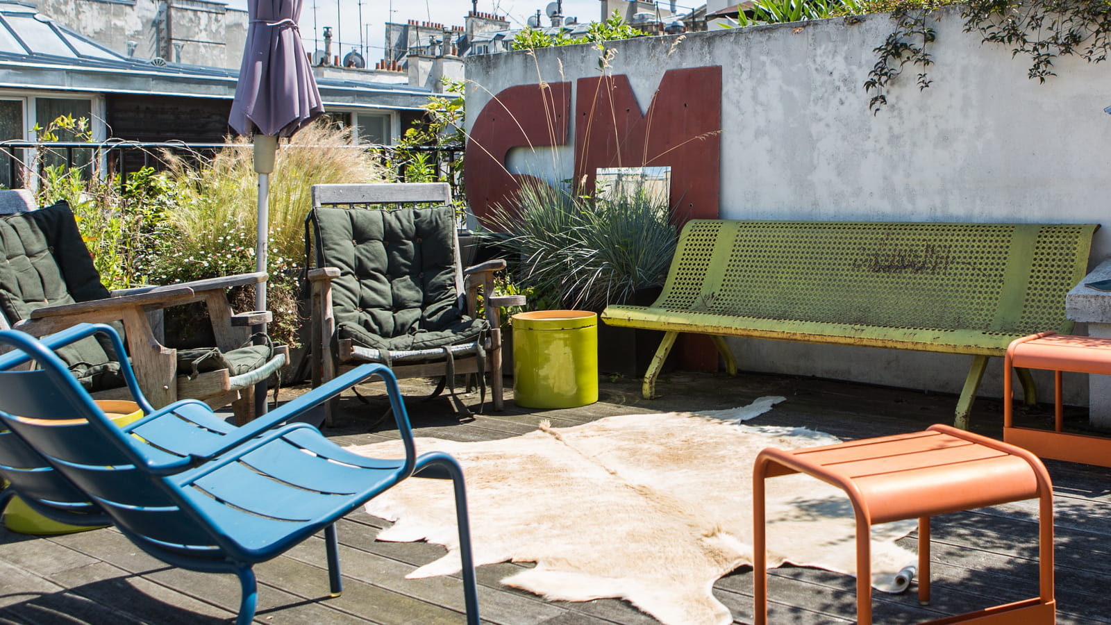 Rooftop coloré
