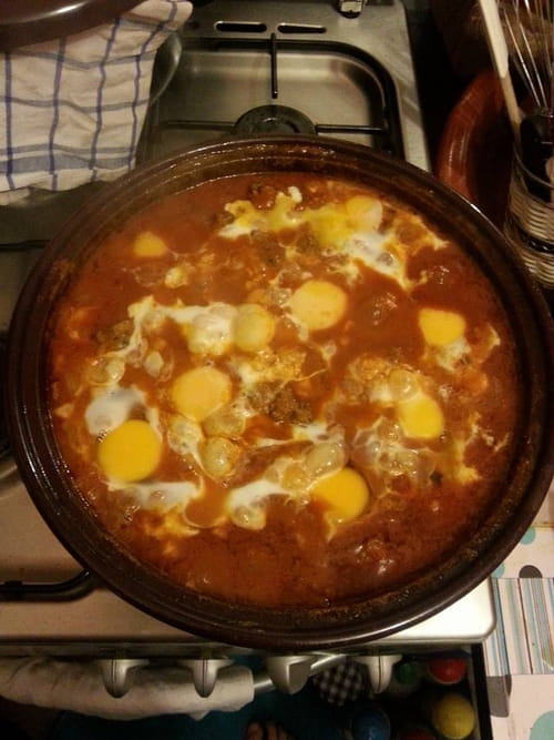 Tajine de Keftas aux oeufs