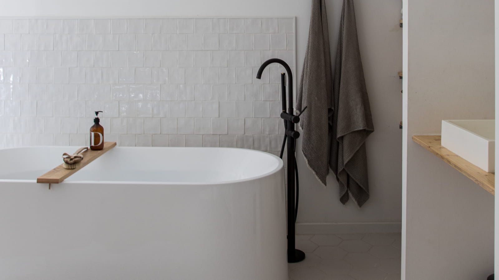 Salle de bains ton sur ton 