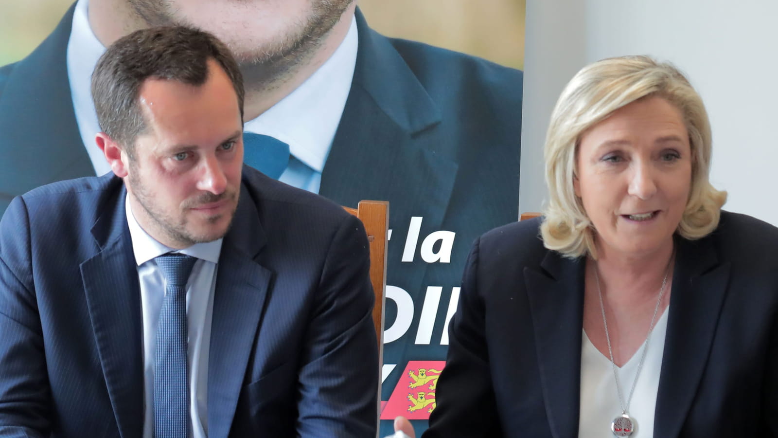 Marine Le Pen et Nicolas Bay