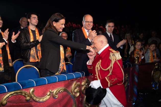 Stéphanie et Albert de Monaco au festival du Cirque de Monte-Carlo