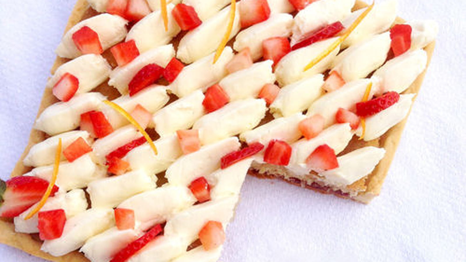Tarte aux fraises et à la fleur d'oranger d'Eric Kayser