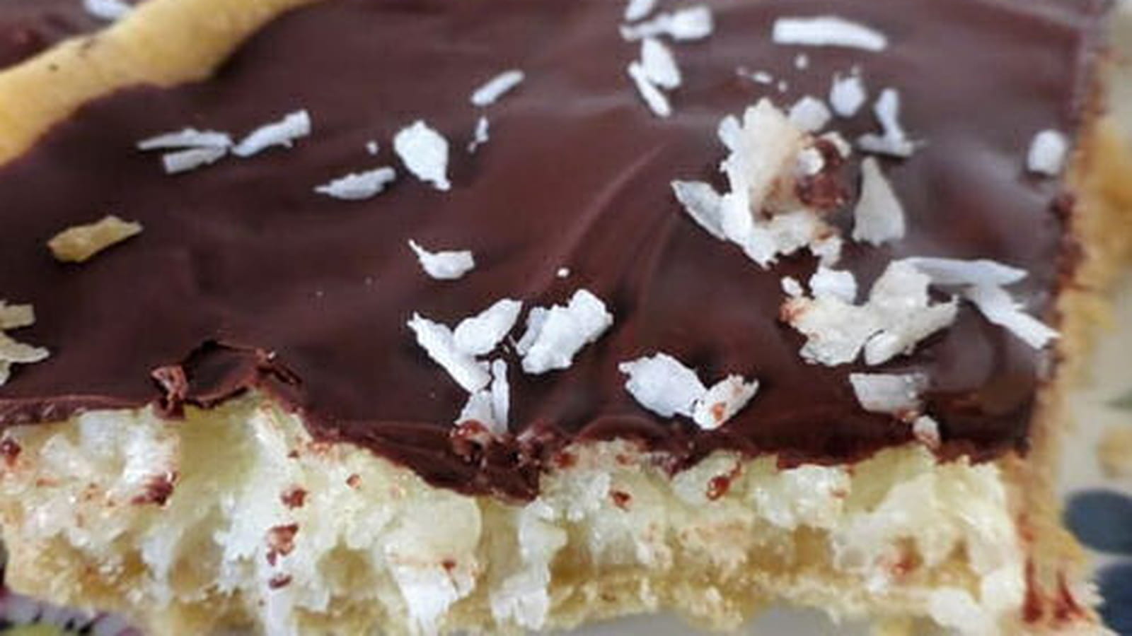 Tarte gourmande au chocolat et à la noix de coco