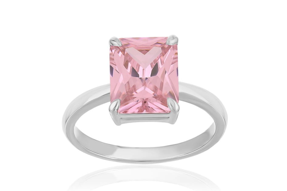 Bague argent 925&nbsp;zirconia rose, Maty
