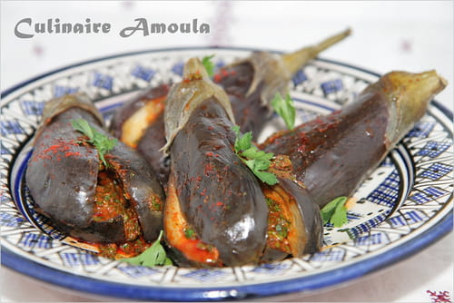 Aubergines marinées à la marocaine
