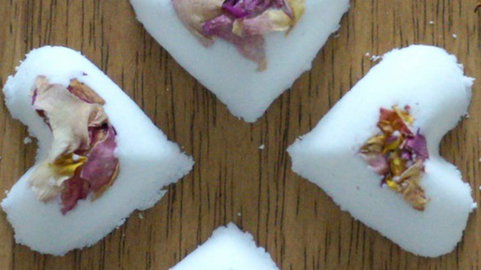 Des coeurs pour le bain